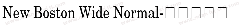 New Boston Wide Normal字体转换